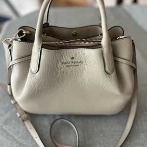 Kate Spade Beige Leather Satchel